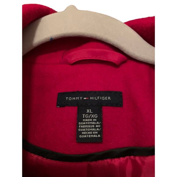 Tommy Hilfiger Red Wool Blend Jacket - XL - Picture 3 of 10